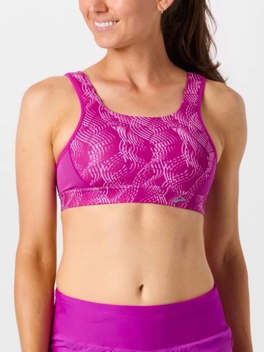 Brooks Convertible 2.0 Sports Bra Magenta US 34D EUC